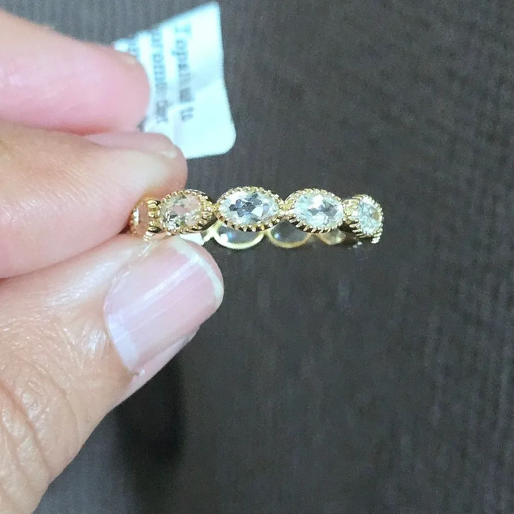 Shaanti Multi Ellipse White Topaz Ring💍 - NWT